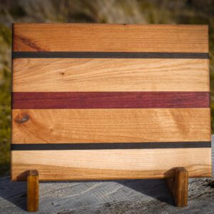 Maple, Purple Heart and Ironwood Board