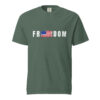 unisex-garment-dyed-heavyweight-t-shirt-blue-spruce-front-6a147c10ab774.jpg Unisex Freedom Shirt- White Letters