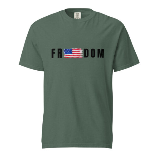 Unisex Freedom Shirt- Black Letters