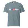 unisex-garment-dyed-heavyweight-t-shirt-ice-blue-front-6a147c10b990e.jpg Unisex Freedom Shirt- White Letters