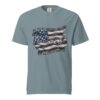 Unisex She May Be Tattered Flag T-shirt- Black Letters