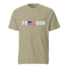 unisex-garment-dyed-heavyweight-t-shirt-khaki-front-6a147c10c38ff.jpg Unisex Freedom Shirt- White Letters
